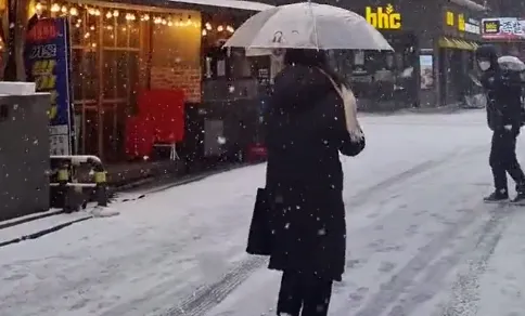 南韓急凍今晨最低溫-10°C 多地積雪逾10cm