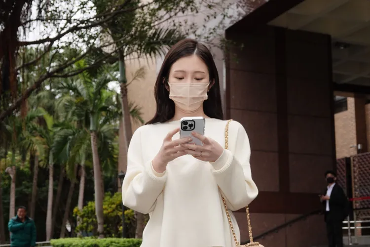 雞排妹出庭後不願受訪。陳德興攝