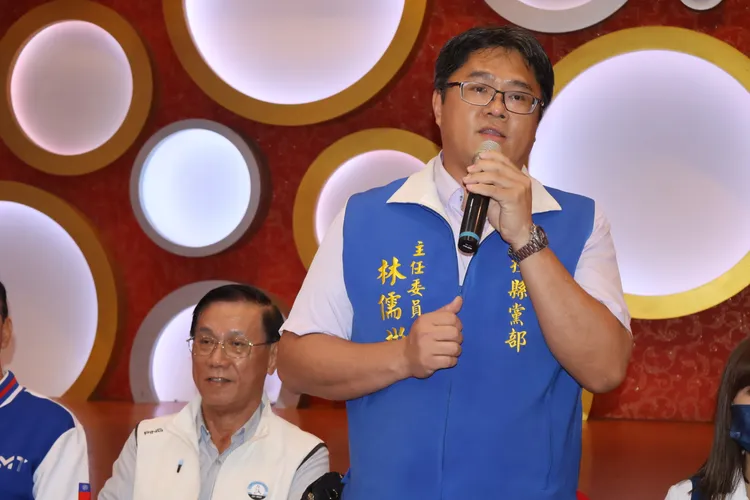 林明溱的兒子林儒賓，表態會參加競爭補選名單。田兆緯攝