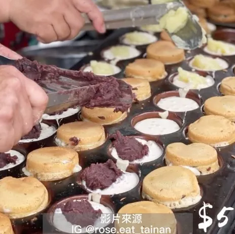 『老闆佛心來的』紮實的內餡塞好塞滿，完全不因售價而馬虎。IG @rose.eat_tainan 提供