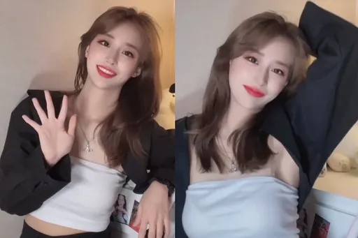 高顏值韓妞向你Say Hi　撥髮眨眼甜笑電到粉絲喊：我的愛