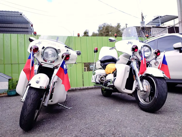 憲兵重型機車展示。桃園市文化局提供
