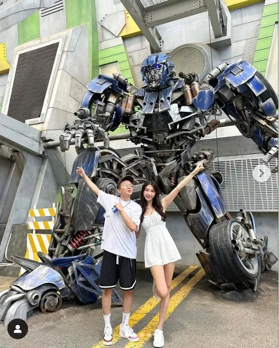 兩人一起到新加坡旅遊。翻攝Wendy IG