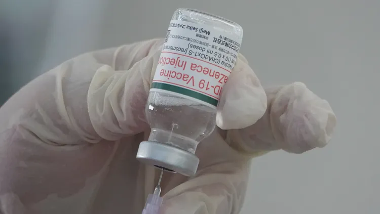 基隆大型疫苗接種站，隨到隨打，疫苗數量充足。資料照片