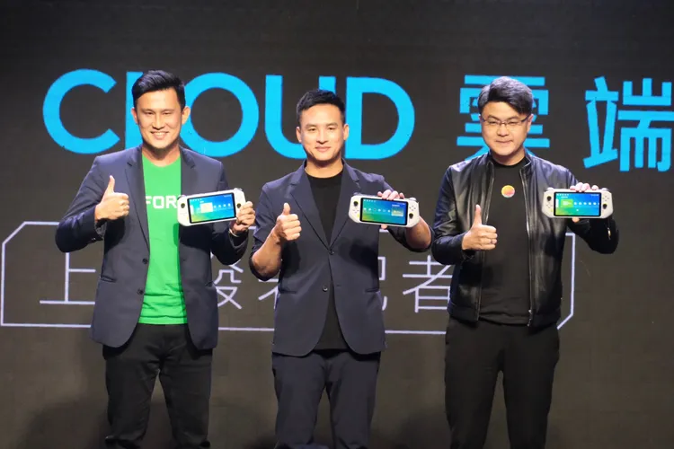 Logitech G 與NVIDIA、台灣大哥大聯手推出雲端掌機服務。陳志淵攝