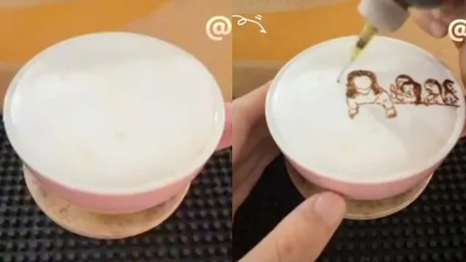 咖啡雕花竟畫出《最後的晚餐》 30秒短片讓網下巴落地:下次要畫《清明上河圖》嗎?