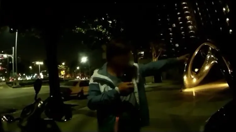 李姓工人坦承在工地上喝了一罐啤酒，但害怕超標上法院，拒絕酒測，被開18萬元罰單。讀者提供