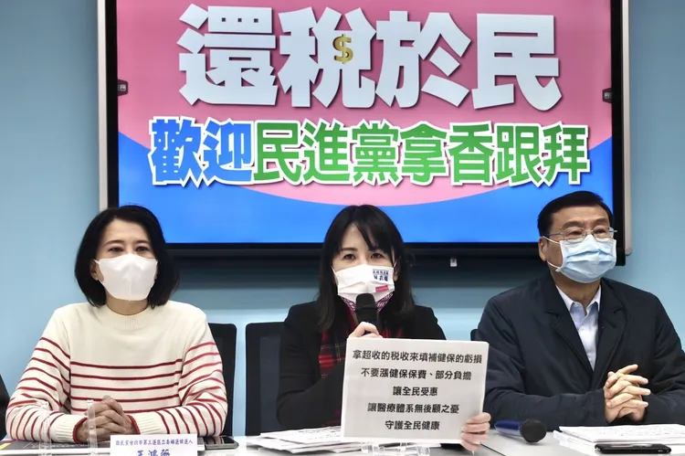 還稅於民議題，國民黨王鴻薇的聲量大勝其他人。資料照片