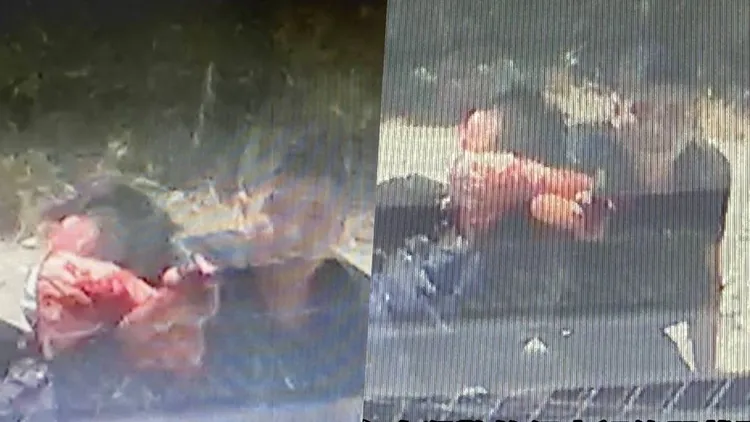 林信吾持刀狹警奪槍，刺殺凃明誠、曹瑞傑兩名警員。民眾提供