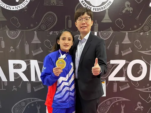 空手道亞錦賽　谷筱霜擊退世界冠軍摘金放眼明年亞運添信心