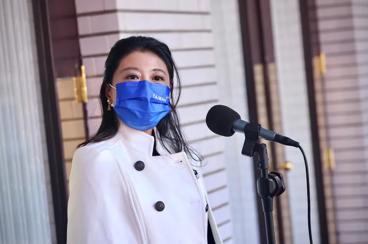 林楚茵認為蔡啟芳砲轟蔡英文，氣話則成份比較多。林林攝