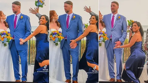 婚禮現場「伴娘緊牽新郎摸下體」　千萬網友傻眼！新娘：老公可能要娶小三了