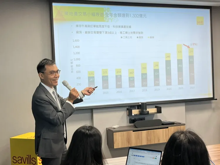 第一太平戴維斯今舉行年終記者會，分析明年不動產走勢。楊明峰攝