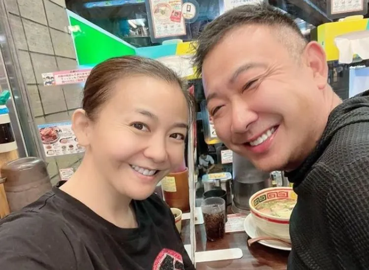 大野友洋(右)和華原朋美結婚後風波不斷。翻攝華原朋美IG