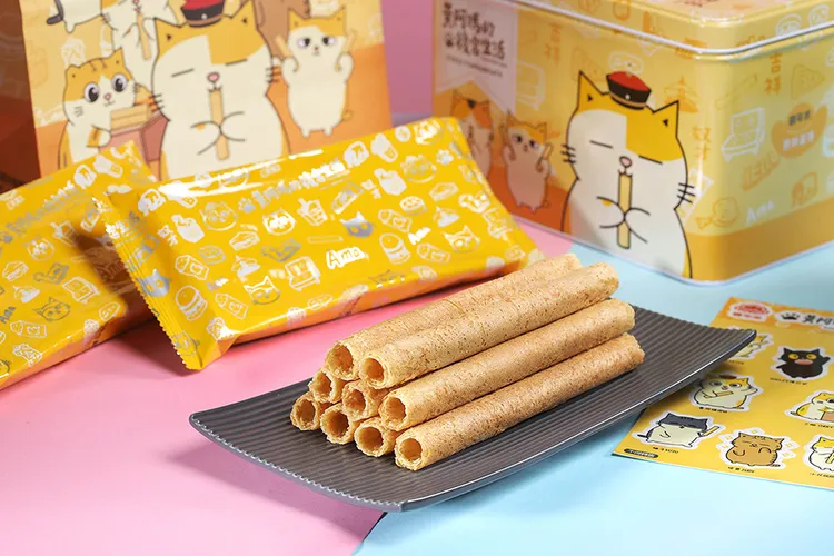 喜年來X黃阿瑪的後宮生活原味蛋捲禮盒。業者提供