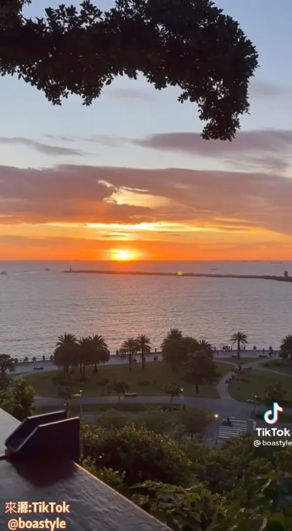 夕陽美景，網美拍照好去處。TikTok@boastyle 提供