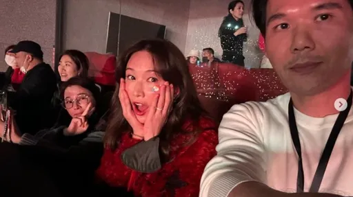 林志玲當陳怡蓉夫妻電燈泡 隱身包廂盯AKIRA熱擁阿信