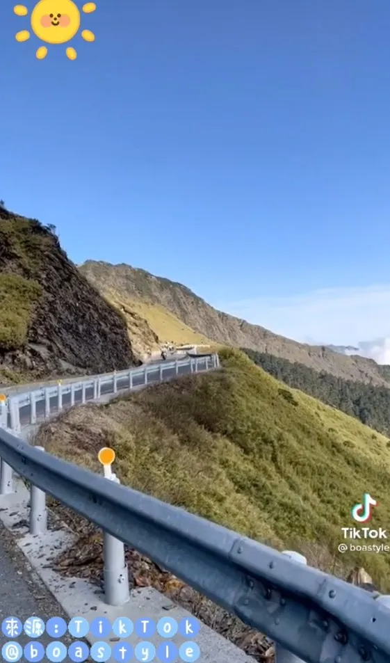 高山公路風景宜人，景色讓人心曠神怡。TikTok@boastyle 提供
