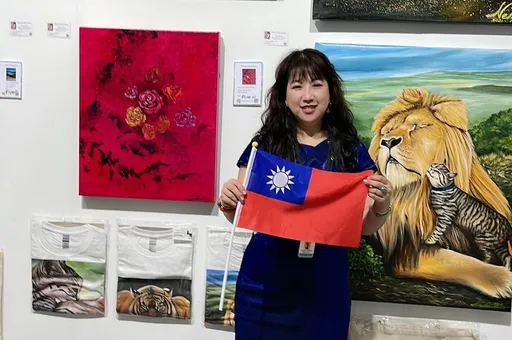 疫後國門開 台灣藝術家飛到美國辦國際畫展拓展藝術外交