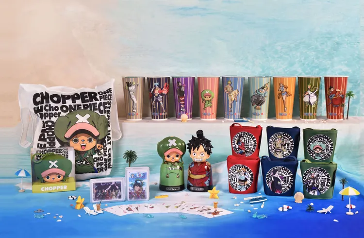 清心福全以《航海王》的〈和之國篇〉為主題，開發一系列周邊商品。業者提供