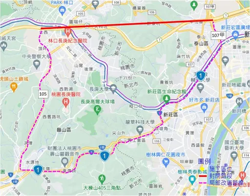 国一夜间钢梁吊挂作业 林口五股段北向车道封闭