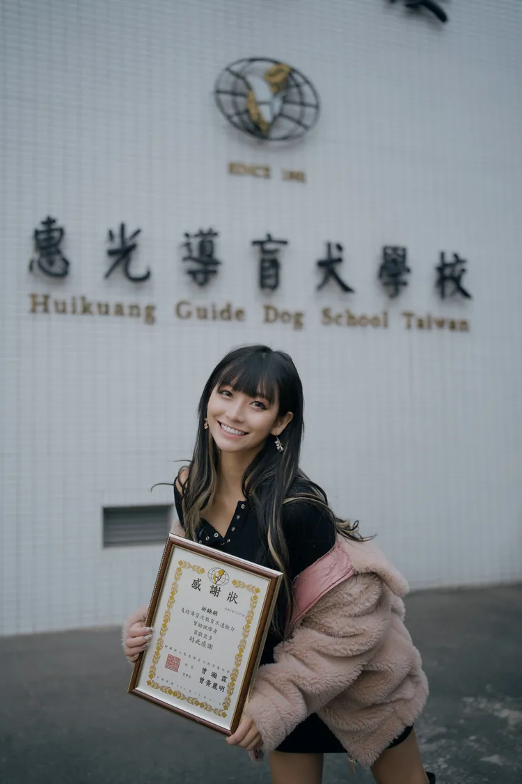 祈錦鈅獲得感謝狀。本人提供