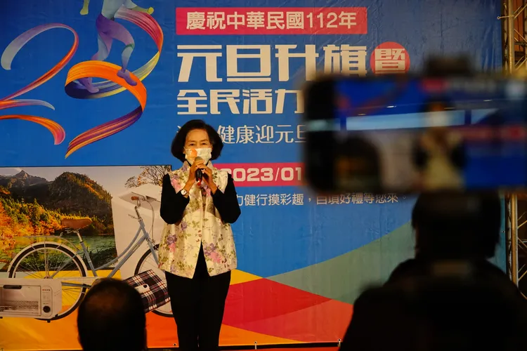 宜蘭縣長林姿妙感謝縣府局處同仁努力及用心，讓宜蘭成為全國幸福城市排名第3。林泊志攝