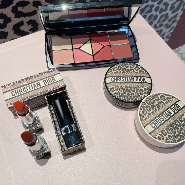 Dior豹紋限量系列美妝，將在2023年1月1日開賣。張家玲攝