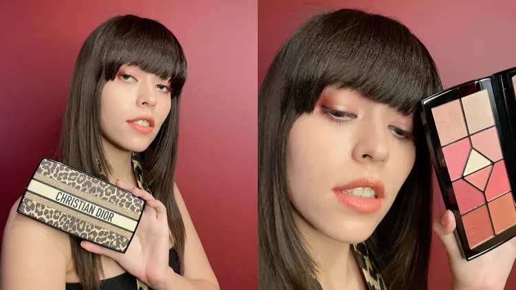 Dior時尚豹紋彩盤，5400元。張家玲攝