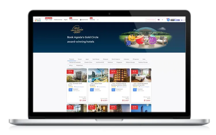 Agoda全球傑出飯店指標「金環獎」出爐。業者提供