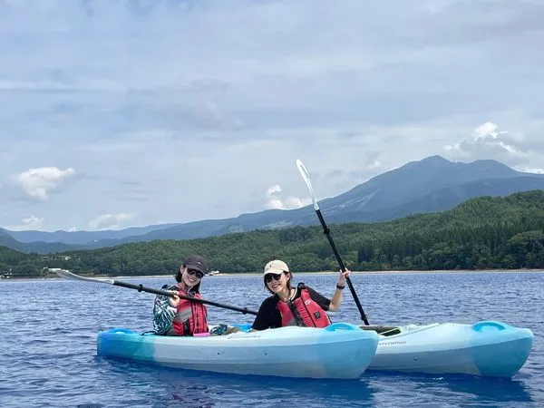 田澤湖皮艇體驗。秋田觀光單位提供