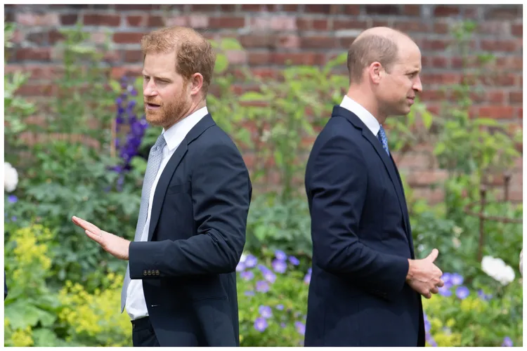 哈利（左）與哥哥威廉兄弟失和已一段時間。Shutterstock