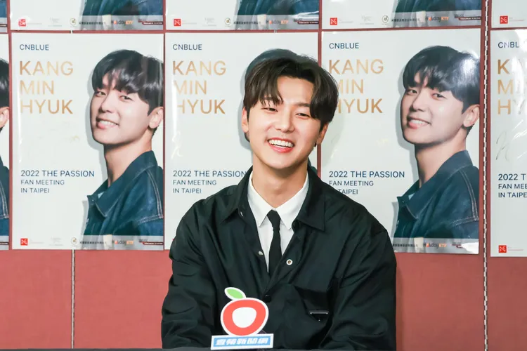 姜敏赫很喜歡台灣的烏梅汁，但覺得飲料的名字中文發音很難。趙世平攝