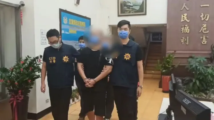 涉案潘嫌、陳嫌被拘提到案送辦。讀者提供