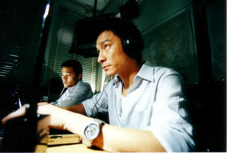 劉德華（右）當年不計片酬接演《無間道》。華映娛樂提供