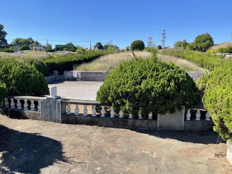 棄屍現場就位在台中市新社區第七公墓內。王煌忠攝