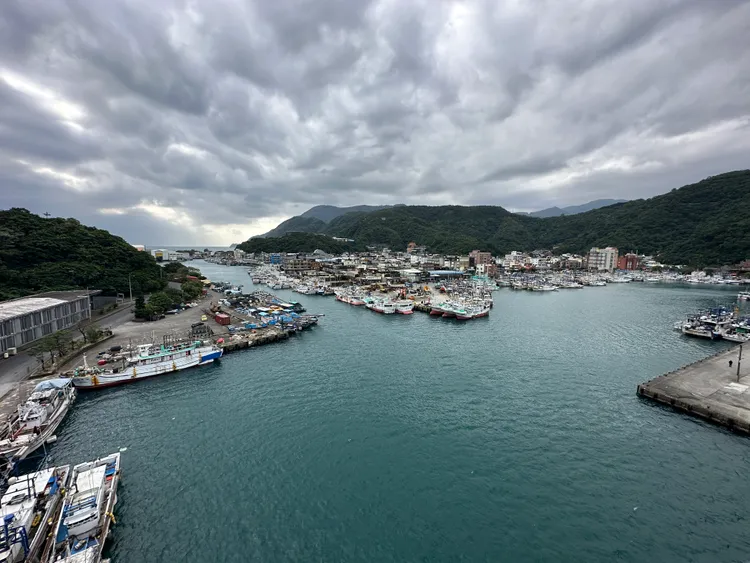 南方澳大橋上可俯瞰整個南方澳漁港，美景盡入眼簾。林泊志攝