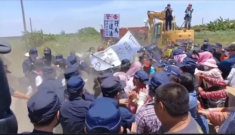 台南沿海大興光電場引發地方民怨。資料畫面