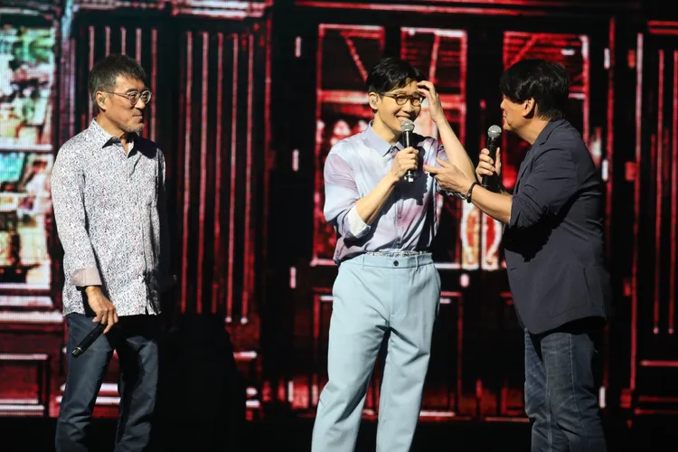 三位樂壇大叔，在台上妙語如珠。陳明中攝