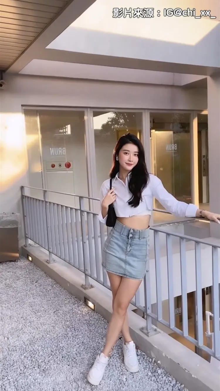 怎麼會有人這樣隨便擺，隨便都美？本影片截圖經「IG@chi_xx_」授權刊登
