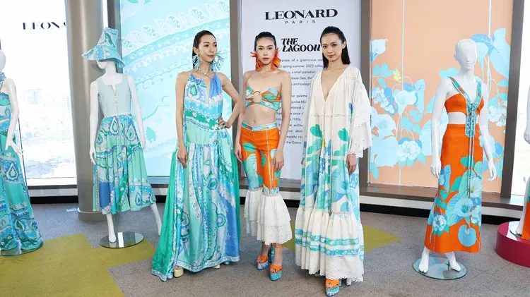 莫允雯稱LEONARD 2023春夏的獨特印花設計，讓她又興起了想度假的念頭。葉志明攝