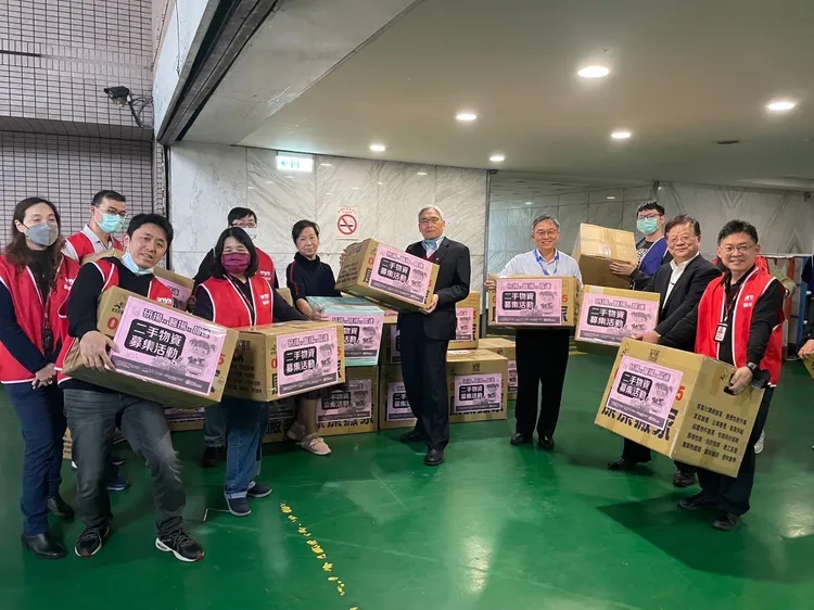 民間企業團體也號召成員響應捐出二手好物。環保局提供