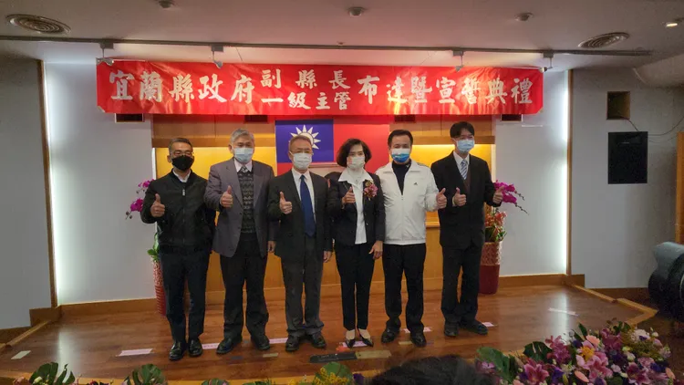林姿妙於就職後隨即進行人事布達，包括新任副縣長林茂盛、社會處長林蒼蔡、勞工處長林文裕、秘書處長曾成陽、文化局長呂信芳等5人。讀者提供