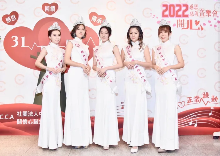 「城市小姐」江姿霖（左起）、許珈嘉、侯安琁、曾仲萱及林宜家。泛美國際文教基金會提供