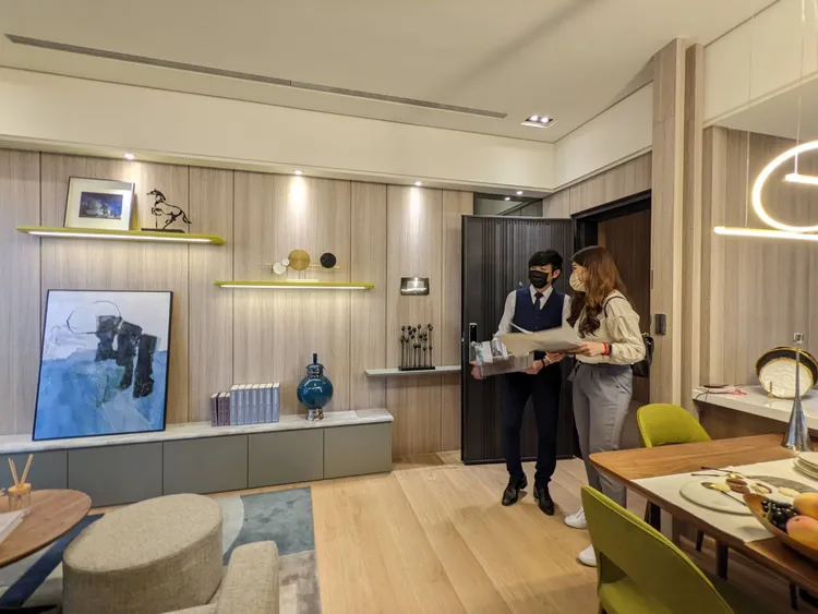 木地板具有視覺溫潤感，實質上也具有調節溫溼度效果。王鈞生攝