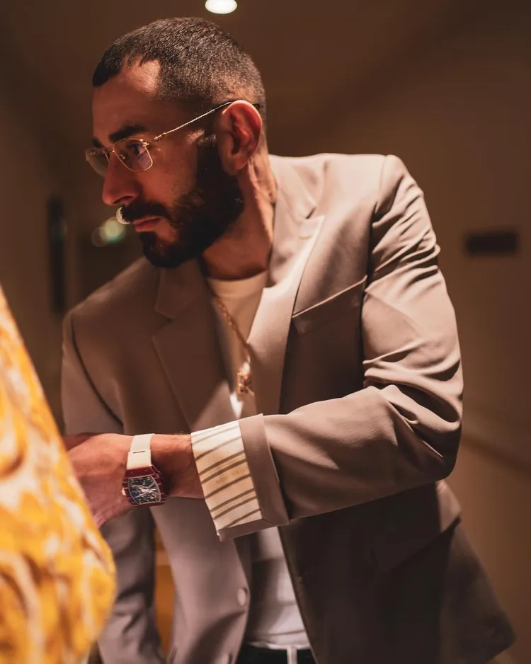 RICHARD MILLE 67-02 High Jump錶款在本澤馬腕錶收藏行列中。翻攝karimbenzema IG