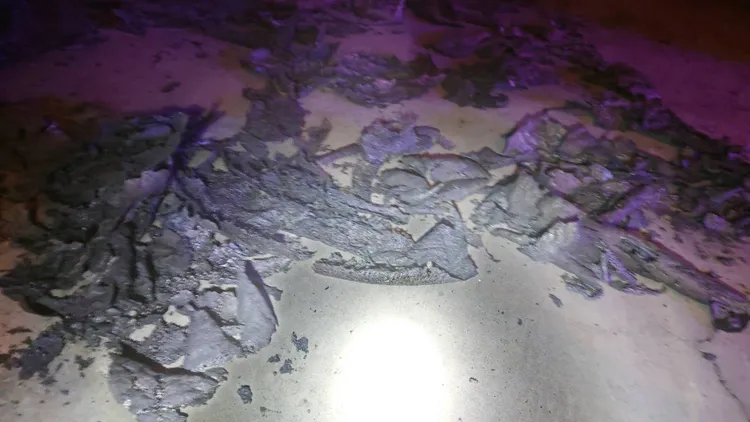 火警現場。民眾提供