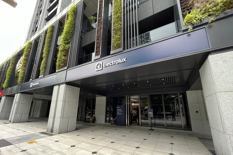 伊萊克斯首間體驗館位於台北市敦化南路上。陳志淵攝