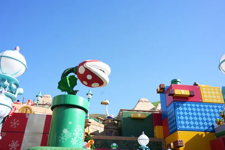 模擬電玩打造的園區超級可愛。黃盈甄攝