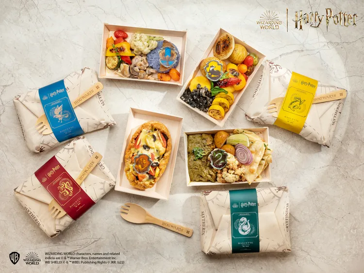 Baguette禮品烘焙坊線上熱賣「哈利波特學院鐵路便當」。台北君悅提供